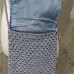 Vintage Carlo D’Santi Crochet Baby Blue Crossbody Bag Gray Photo 2
