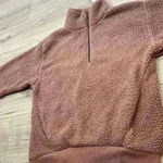 American Eagle  Pink/Purple Quarter Zip Sherpa Size XS Photo 8
