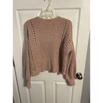 Crave fame  Womens Eyelet Open Stitch V-
Neck Sweater Size L Photo 1