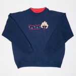 Vintage 90s Dogs leave Pawprints Across your Heart Sweatshirt Size L Photo 3