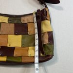 B. Makowsky Brown and Yellow Patchwork Shoulder Bag Photo 11