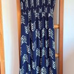 Aerie  Maxi Dress Navy Blue Spaghetti Strap V-Neck Cutout Front Stretch Small Photo 2