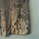 BKE ⭐️ Boutique grayish taupe sleeveless sequined tank top shirt size small y2k Photo 4