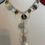VTG AVON MOTHER OF PEARL COIN NECKLACE Photo 0