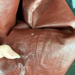 Vintage 70s Genuine Leather Burgundy Jacket Red Size M Photo 7