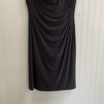 RALPH LAUREN Stretch Jersey Cowl Neck Cap Sleeve Dress in Black Size 12 NWT Photo 9