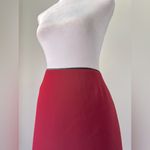 Gap Vintage ‘01 Dark Red Knee Length Skirt w/ Black Trim Photo 3