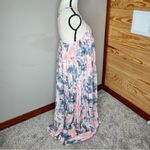 Nasty Gal Pink Blue Tie Dye Print Pleated Sleeveless Strappy Maxi Dress 4 Photo 5