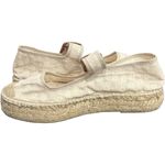 Free People New  Surfside Daisy Mary Janes Platform Espadrille‎ Shoes / Ecru 38 8 Photo 5