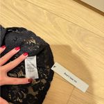 Reformation Black Lace Pencil Skirt Photo 12