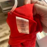 Karl Lagerfeld  Red Lace 3/4 Sleeve Blouse Photo 4