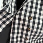 Ann Taylor Jacket Women's Size Small B&W Gingham Double-Breasted Buffalo Check Photo 8