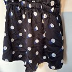 Victoria's Secret  Polka Dot Silky Romper XS‎ Black Adjustable Straps Photo 6