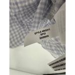 J.Crew Top Women SMALL Purple White Striped Short Sleeve Smocked Cropped Photo 5