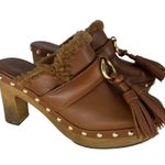 Ulla Johnson Vera Tassel Clogs in Brown Photo 5
