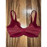 Victoria's Secret Vintage Victoria Secret Bra 34DD Red Glitter Shimmer Unlined Underwire 2002‎ Photo 1