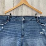 Old Navy  High Rise OG Straight Denim Shorts Plus 28 Blue Jean Distressed NEW Photo 1
