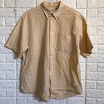 IZOD  gingham pale yellow‎ mens shirt size XL Photo 0