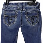 Rock Revival Janet Boot Cut Size 27 Medium Wash Denim Blue Jeans Womens 27x33.5 Photo 3