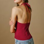 Reformation Delia Ribbed Halter Tank Photo 1