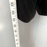 Ba&sh  Burton Black Pinstripe Long Sleeve Minimalist Elegant Wrap Mini Dress 4 Photo 6