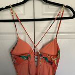 Lucky Brand Orange Tropical Paradise One Piece Swimsuit Size M Photo 8