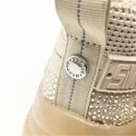 Steve Madden Maxima Blush Bedazzled Rhinestones Lace Up Chunky Sneakers, Size 8 Photo 11