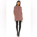 Free People  Mauve Ottoman Slouchy Tunic Sweater Dress Photo 3