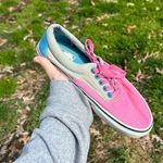 Vans Off The Wall Classic grey blue pink Skate Shoe Men’s 6.5 Womens 8 authentic Photo 7