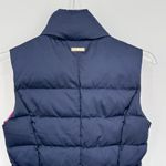 Lilly Pulitzer Isabelle puffer vest down filled XS zip front quilted navy blue Photo 5