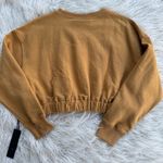 Civil Regime Cropped Sweatshirt Size Small Yellow Photo 4