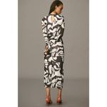 Anthropologie NWT Farm Rio  Long-Sleeve Mock-Neck Mesh Slim Midi Dress XXS Photo 2