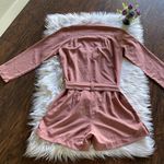 Marie Dusty Rose Studded Long Sleeve Romper Pink Photo 6