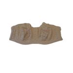 Torrid Strapless Unlined Bra Underwire Boned Floral Lace Size 38C Rose Dust NEW Photo 1