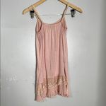 Y2K Pink Pleated Lace Trim Layering Tank Top Photo 1