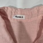 Vitamin A Playa Linen Boyfriend Shirt in Desert EcoLinen Photo 5