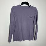 Ivory Ella  sweet paisley long‎ sleeve t-shirt purple size XS Photo 2
