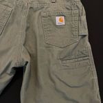 Carhartt Women's Original Fit Crawford Canvas Work Shorts 6 Sage Green Photo 8
