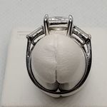 Sterling Silver Cubic Zirconia Ring Size 6 Photo 4