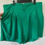 Torrid NEW  Wide‎ Leg Studio Crepe Pleated Shorts Bosphorus Kelly Green Size 18 Photo 1