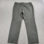 Talbots  Womens Pants 12 Army Green Stright Leg Pocket Stretch Casual Office Work Photo 1