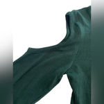 Wilfred Aritzia Free Forest Green Cold Shoulder Womens Blouse S Top Shirt Photo 3