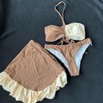 Boutique Colorblock three pieces set brown/cream Photo 6