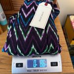 Adam Levine New w/ Flaws Chevron Body Hugging Midi Dress Woman’s Size Medium Black Multi Photo 14