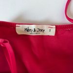 Mikey & Joey  Spaghetti Strap Peplum Hem Tank Top Cherry Hot Red Small Photo 7