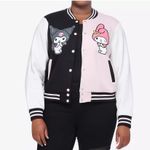Hello Kitty  Sanrio X Hot Topic My Melody & Kuromi Split Varsity Jacket Plus Size Photo 4
