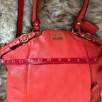 Coach 's Madison Lindsey Satchel Bag Leather Cherry Designer Authentic Photo 10