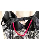 Victoria's Secret Victoria Secret black lace lingerie with red built in underwire bra Photo 10
