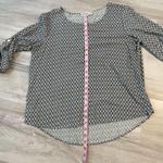 Pink republic  White & Black Geometric Scoop Neck Quarter Length Sleeve Blouse XL Photo 12