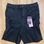 Refuge  Black Distressed Jean Shorts Photo 0